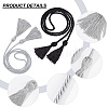 Gorgecraft 2Pcs 2 Style Polyester Tassel Big Pendant Decorations FIND-GF0004-12-3