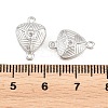 304 Stainless Steel Magnetic Clasps with Loops STAS-P452-04F-P-3