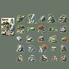 25Pcs Forest Theme PET Stickers PW-WG36A71-02-1