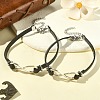 Infinity Tibetan Style Allloy Link Bracelets BJEW-JB09336-01-2