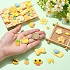 90Pcs 15 Styles Opaque & Transparent Resin Cabochons CRES-YW0002-85-5