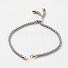 Nylon Twisted Cord Bracelet Making MAK-K007-05G-1