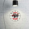 MDF Printed Wall Clock HJEW-WH0058-012-6