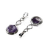 Natural Amethyst Pendants G-F777-05P-07-2