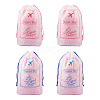 Magibeads 12Pcs 2 Colors  Makrofol Semi-transparent Drawstring Bag CON-MB0001-13-7