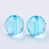 Transparent Acrylic Beads X-TACR-Q254-8mm-V40-2