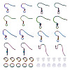 Kissitty 80Pcs Rainbow Color Ion Plating(IP) 304 Stainless Steel French Earring Hooks DIY-KS0001-29-9
