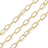 Rack Plating Oval Brass Curb Chains CHC-A010-01G-06-1