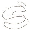 2MM Brass Satellite Chain Necklaces for Women NJEW-D302-49P-4