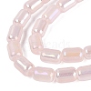 Electroplate Imitation Jade Glass Beads Strands EGLA-Q132-03A-B02-3