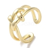 Brass Cuff Rings RJEW-G310-07G-1