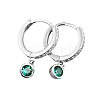 S925 Sterling Silver Flat Round Hoop Earrings TQ3244-5-3