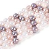 Electroplate Glass Beads Strands X-EGLA-N019-6mm-04-1