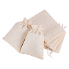 Burlap Packing Pouches Drawstring Bags ABAG-BC0001-05B-14x10-1