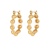 Elegant European Style Stainless Steel Gold-Plated Women's Earrings WS1374-2-1