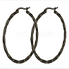 Titanium Steel Hoop Earrings STAS-TAC0001-11B-B-1