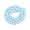 Opaque Solid Color Imitation Jade Glass Beads Strands LS-EGLA-A044-P8mm-D06-3