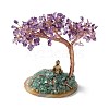 Natural Amethyst & Green Aventurine Tree Display Decoration DJEW-G027-02RG-01-2