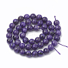 Natural Chalcedony Beads Strands G-S333-6mm-011-3