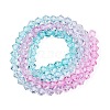 Gradient Color Baking Painted Glass Bead Strands DGLA-A039-T2mm-A05-2