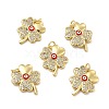 Brass Micro Pave Cubic Zirconia Pendants KK-E068-VB135-2-2