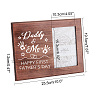 MDF Wood Photo Frames DIY-WH0231-057-2