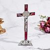 Alloy Enamel Saint Benedict Crucifix Display Decorations AJEW-WH0752-416B-4