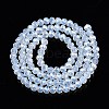 Electroplate Glass Beads Strands EGLA-A044-J4mm-A06-3