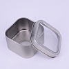 Tinplate Iron Tins CON-WH0074-26P-B-2