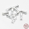 925 Sterling Silver Screw Clasps STER-G019-09S-5mm-4