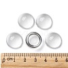 Transparent Half Round Glass Cabochons X-GGLA-R027-16mm-5