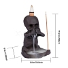 Ceramic Skull Backflow Incense Burner Smoke Waterfall Incense Holder JX840A-2