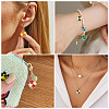 50Pcs 5 Colors Alloy Enamel Pendants ENAM-TA0003-81-9