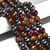 Natural Tiger Iron & Synthetic Hematite Beads Strands G-H1581-10mm-2