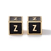 Rack Plating Brass Enamel Beads KK-B060-04G-01Z-2