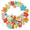 Wreath with Dragonfly DIY Diamond Painting Display Kits PW-WG30659-01-1