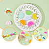 HOBBIESAY 8 Style Food Grade Eco-Friendly Silicone Beads SIL-HY0001-19-3