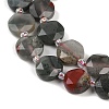 Natural Afican Bloodstone Beads Strands G-C116-A32-01-3