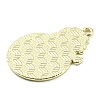 Golden Plated Alloy Enamel Pendants ENAM-L041-07G-03-2