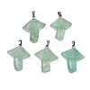 Natural Fluorite Pendants G-R480-02G-2