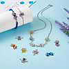 Boutigem 24Pcs 12 Styles Alloy Enamel Connector Charms FIND-BG0001-03-9