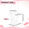 Valentine's Day Trapezoid PP Plastic Gift Bags ABAG-WH0040-10B-2