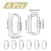 Unicraftale 6Pcs Alloy Screw Carabiner Lock Charms FIND-UN0003-31P-3