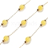 Handmade Round Dyed Natural Malaysia Jade Beaded Chains CHS-P019-08G-D-1