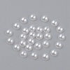 5MM Creamy White Dome Half Round Acrylic Imitated Pearl Cabochons Fit Phone Decoration X-OACR-H001-4-1