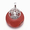 Natural Red Jasper Pendants G-F573-C16-2