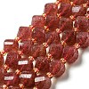 Natural Strawberry Quartz Beads Strands G-M443-B04-02-1