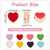 96Pcs 8 Colors Alloy Enamel Beads FIND-SC0015-37-2