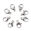 Tarnish Resistant Polished 304 Stainless Steel Lobster Claw Clasps STAS-R072-08A-6