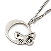 201 Stainless Steel Necklaces NJEW-Q336-01O-P-4